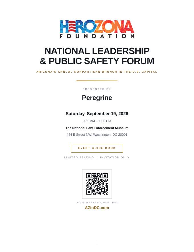 Forum Event Guide Book flyer