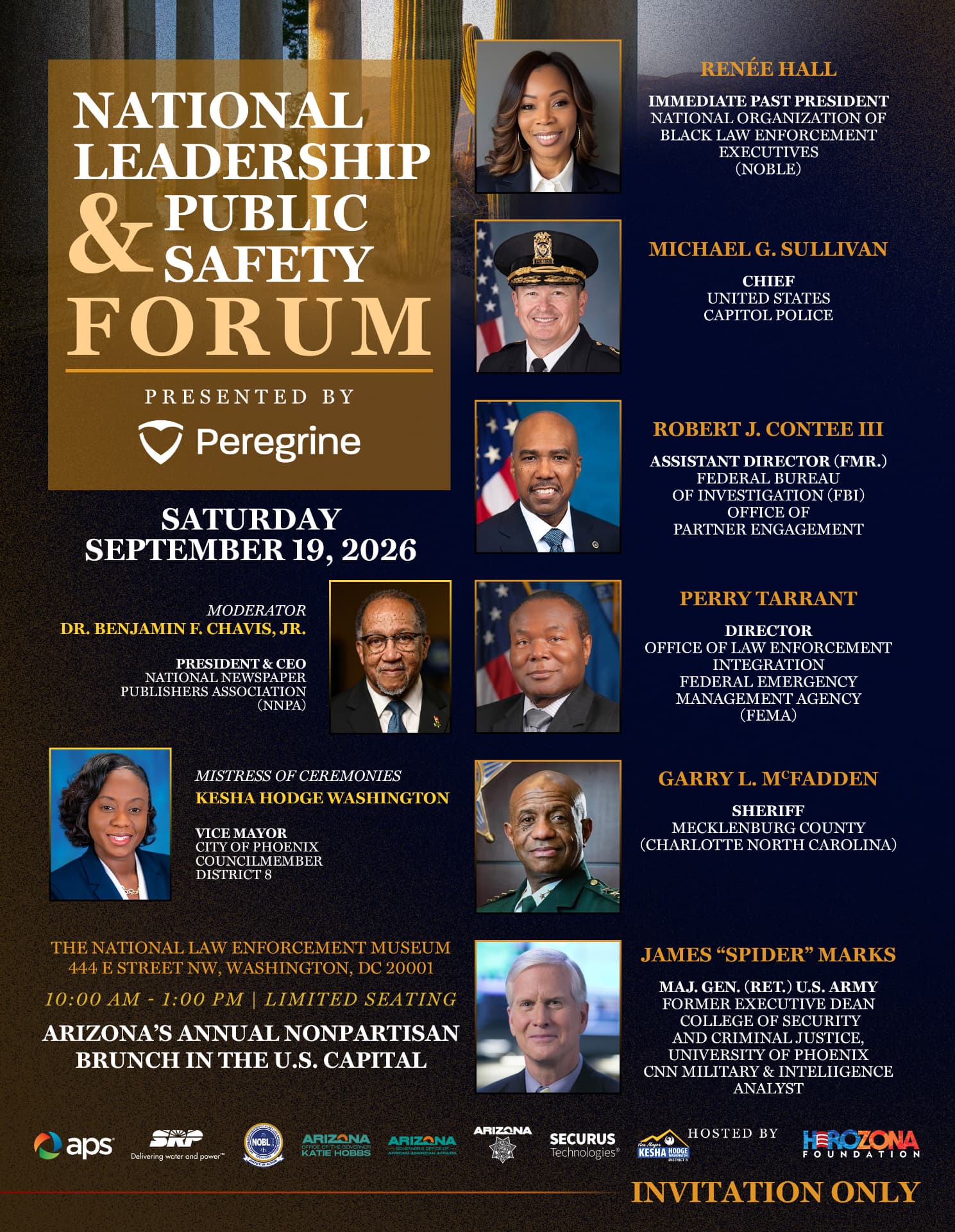 National Leadership & Public Safety Forum invitation